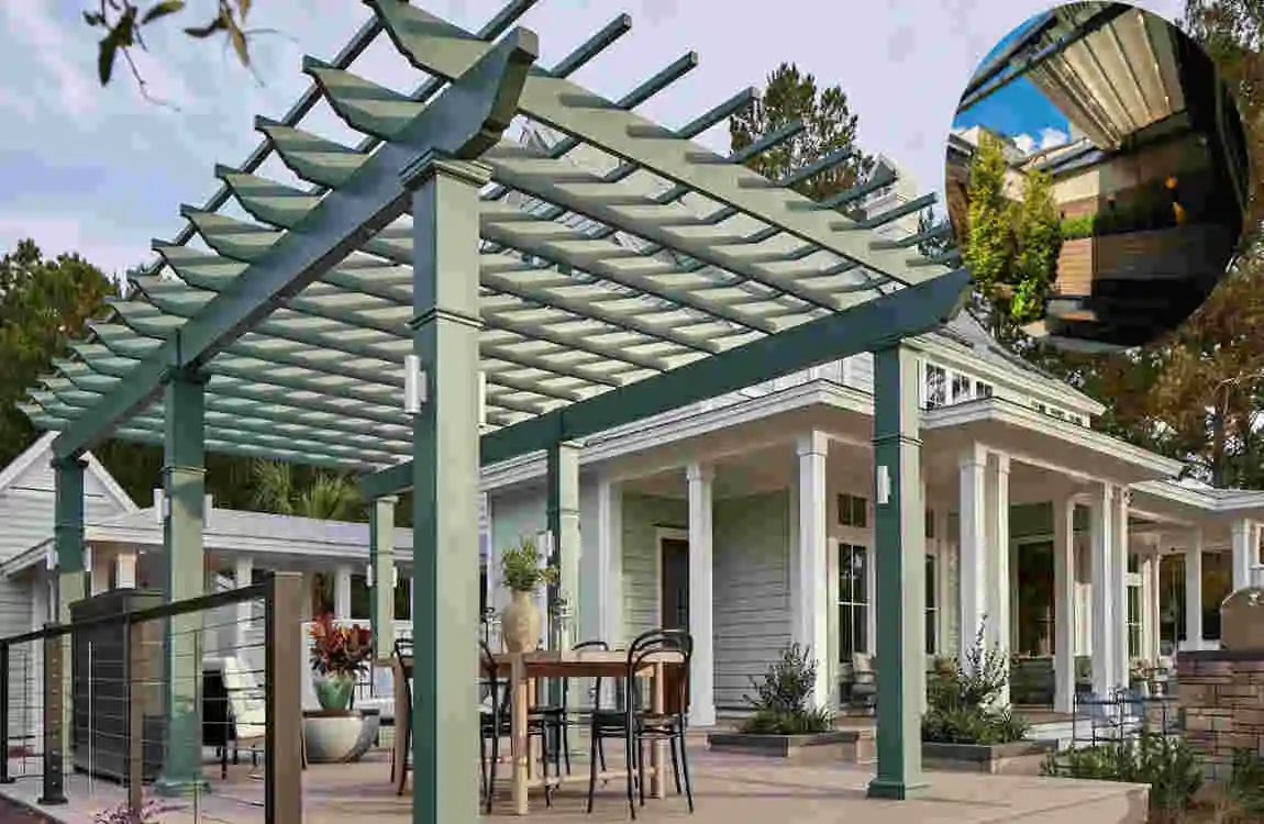 open roof backyard house
