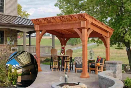 open roof backyard house
