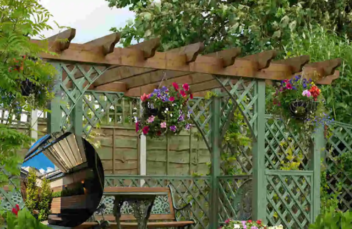 open roof backyard house