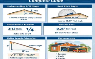 what does 3 12 roof slope cut