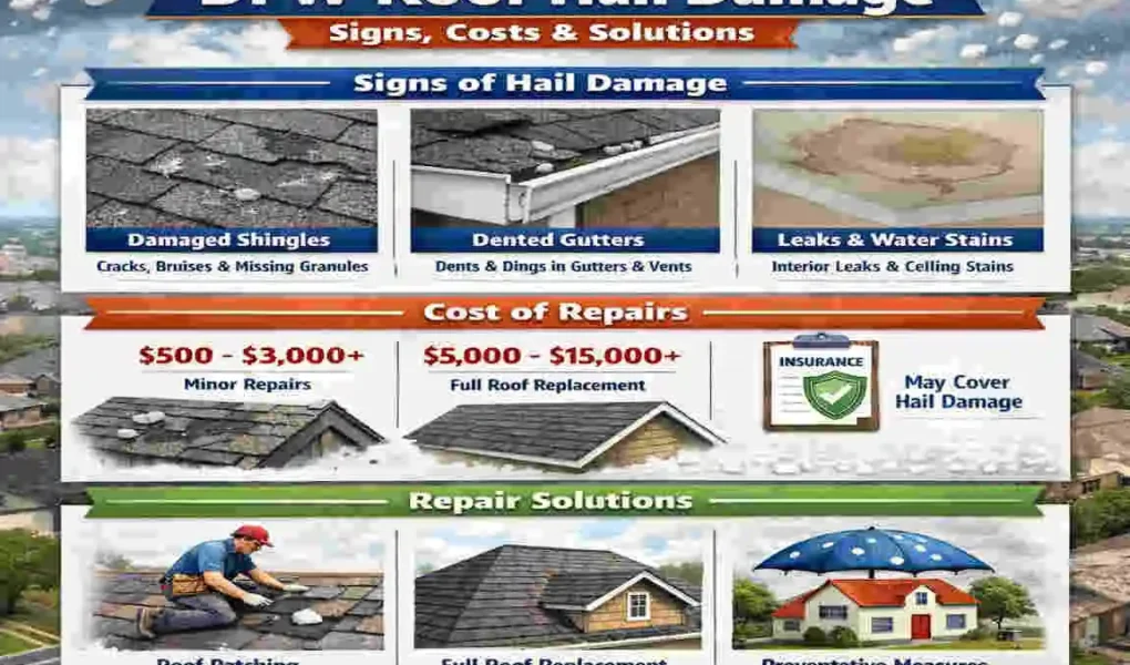 dfw roof hail damage