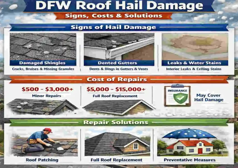 dfw roof hail damage