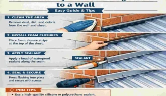 how to seal polycarbonate roofing sheets to wall