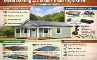 Metal Roofing on a Mobile Home Style Shed: