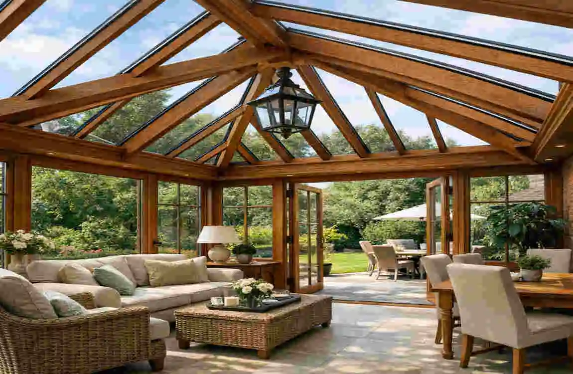 timber conservatory roof construction