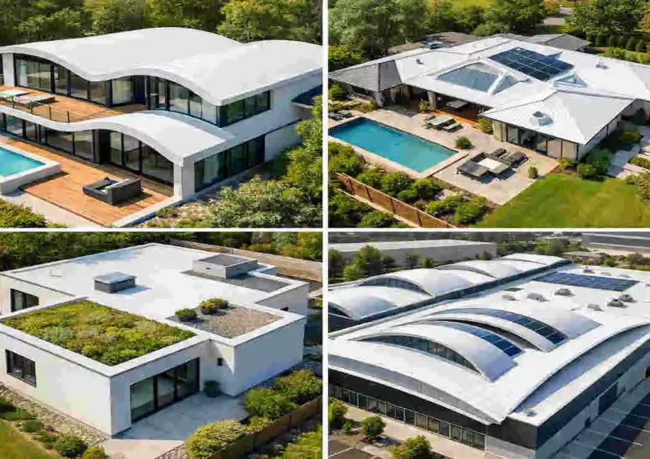 pvc roof panel design