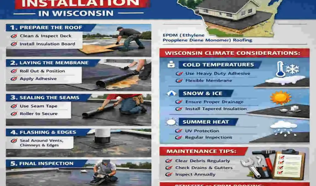 EPDM Roof Installation Wisconsin