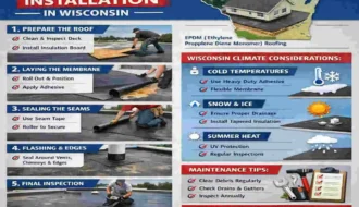 EPDM Roof Installation Wisconsin