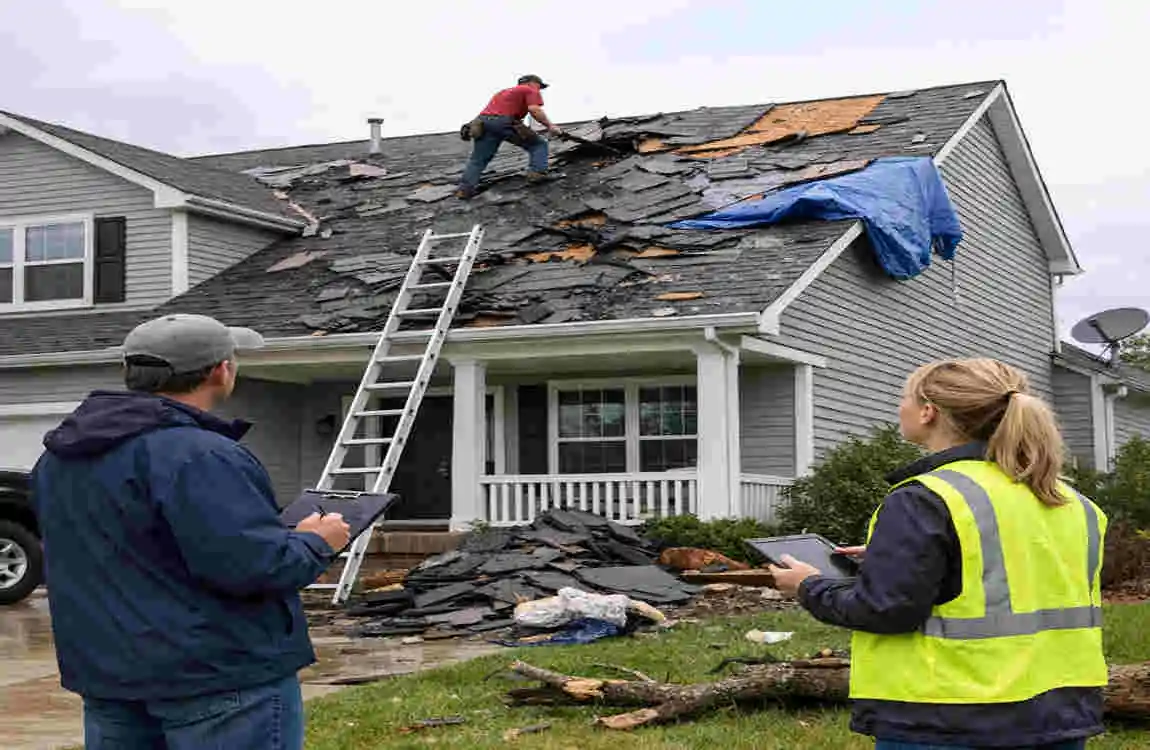Storm Damage Roofing in Novi