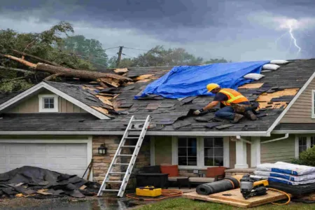 Storm Damage Roofing in Novi