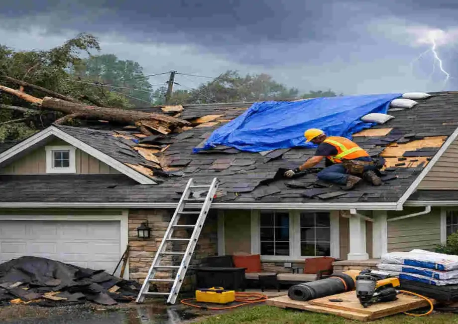 Storm Damage Roofing in Novi